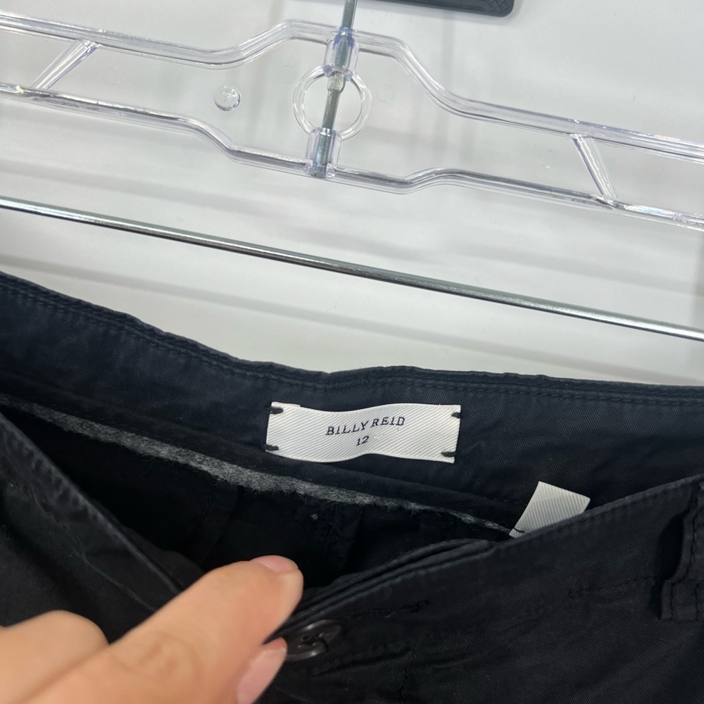 Billy Reid Black High Rise Trouser Pants - Picture 3 of 7